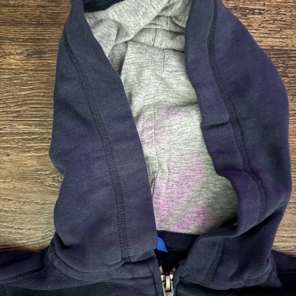 Nautica Navy Blue Full Zip Hoodie Sweatshirt‎ Boys